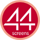44 screens logo